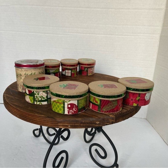 The Paper Studio Paper Mache Ornament Boxes Hobby Lobby Tiny Oval And Circle Box - Picture 7 of 15